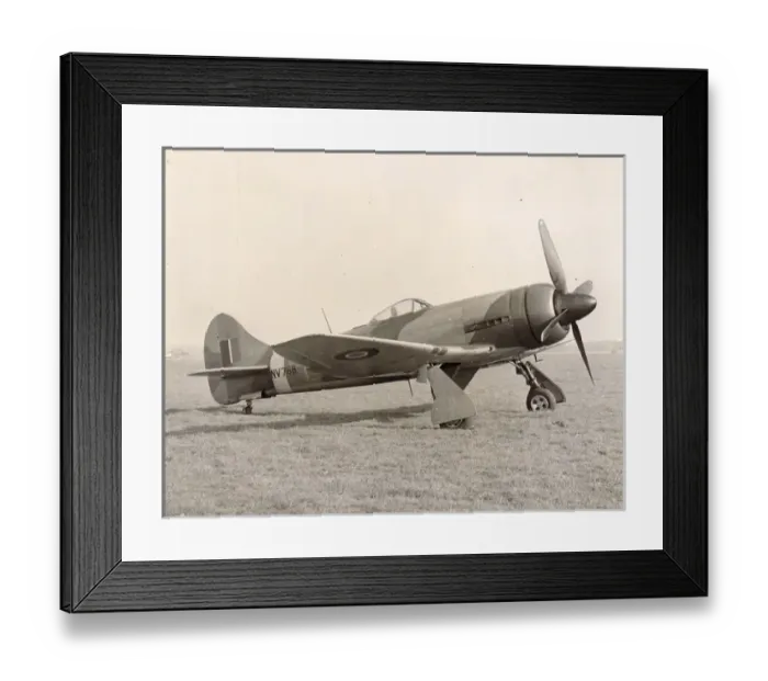 Framed Print : Hawker Tempest V, NV768, fitted with an annular radiator Framed Print : Hawker Tempest V, NV768, fitted with an annular radiator