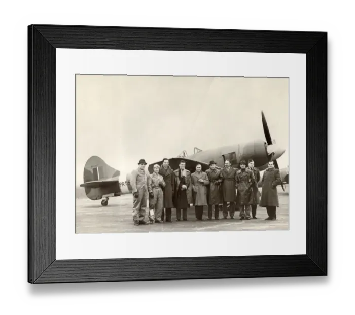 Framed Print : Hawker Tempest II, PR55?, during evaluation by the Swiss Framed Print : Hawker Tempest II, PR55?, during evaluation by the Swiss