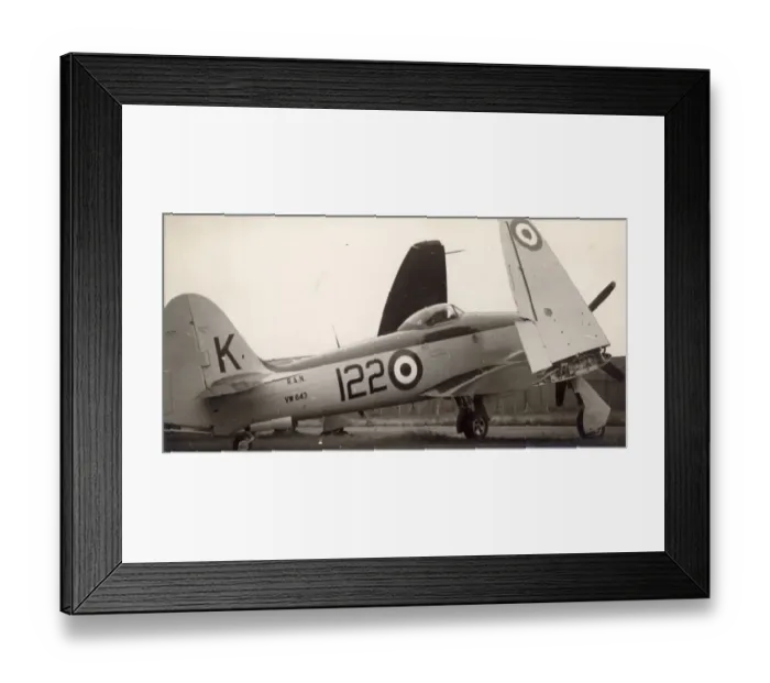 Framed Print : Hawker Sea Fury FB11, VW 643 Framed Print : Hawker Sea Fury FB11, VW 643