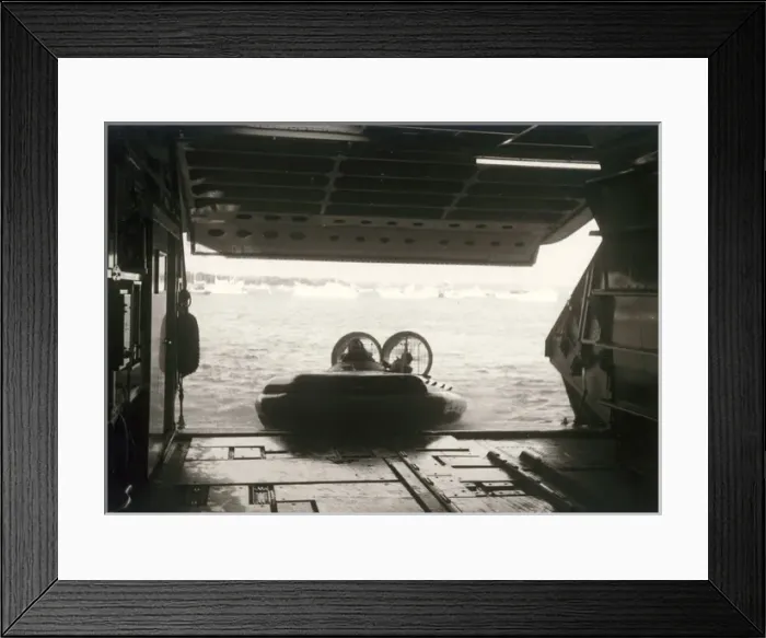 Framed Print : A Pindair Skima 3 running up bow loading ramp Framed Print : A Pindair Skima 3 running up bow loading ramp