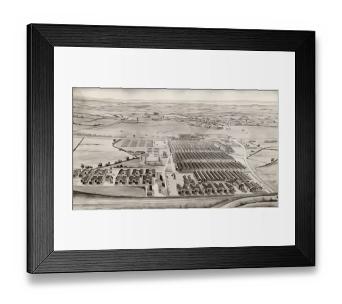 Framed Print : Artists impression of the Bristol Aero Engine Department Framed Print : Artists impression of the Bristol Aero Engine Department