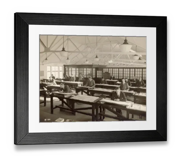 Framed Print : Bristol Aeroplane Company Engine Department Drawing Offices Framed Print : Bristol Aeroplane Company Engine Department Drawing Offices