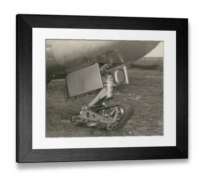 Framed Print : Track-gear nose landing gear of the Fairchild EC-82A Packet