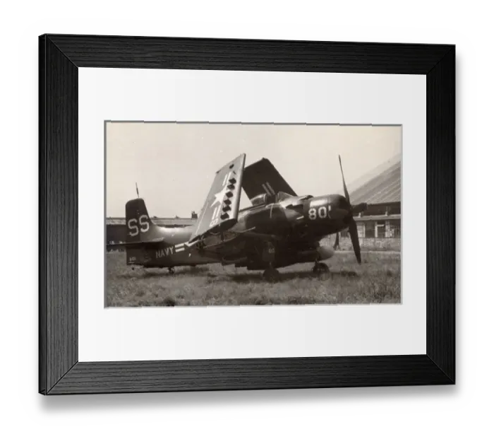 Framed Print : Douglas AD-4N Skyraider, 124145, of the US Navy Framed Print : Douglas AD-4N Skyraider, 124145, of the US Navy