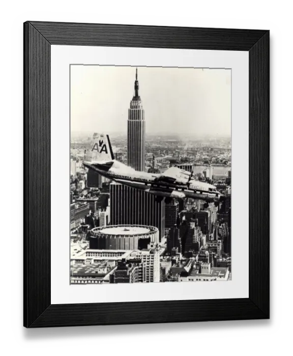 Framed Print : Breguet 941 / McDonnell Douglas 188 over New York Framed Print : Breguet 941 / McDonnell Douglas 188 over New York