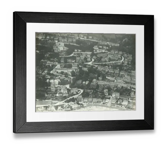 Framed Print : Aerial view of Ventnor, Isle of Wight Framed Print : Aerial view of Ventnor, Isle of Wight