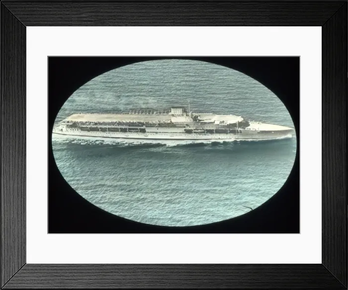 Framed Print : An aircraft carrier