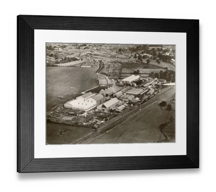 Framed Print : The Westland factory at Yeovil just after World War 1 Framed Print : The Westland factory at Yeovil just after World War 1