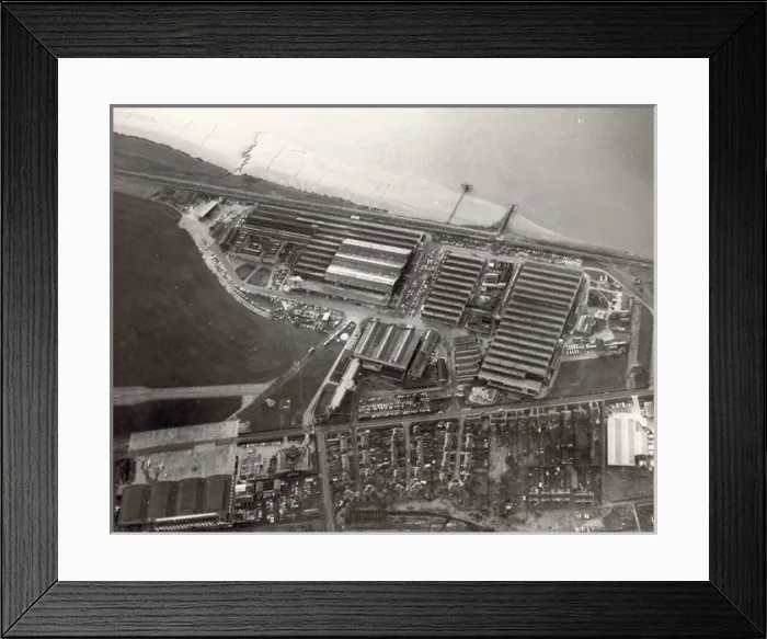 Framed Print : The Brough factory Framed Print : The Brough factory