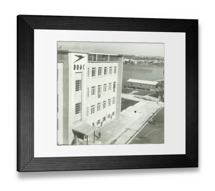 Framed Print : BOACs Canopus House, Augusta, Sicily Framed Print : BOACs Canopus House, Augusta, Sicily