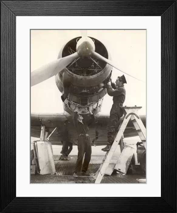 Framed Print : Seamen fitters training
