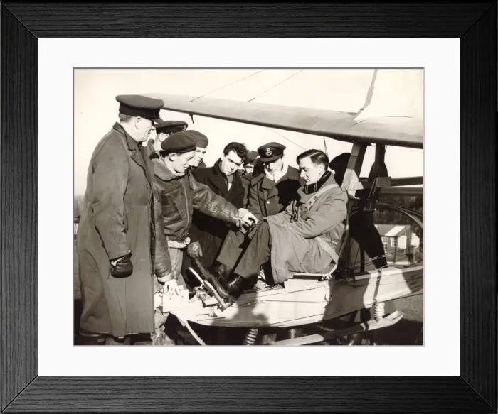 Framed Print : Flt Lt A D Piggott - chief instructor Framed Print : Flt Lt A D Piggott - chief instructor