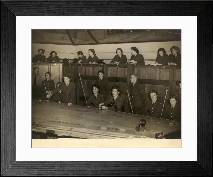 Framed Print : WaF Plotters at work in the Operations Room Framed Print : WaF Plotters at work in the Operations Room