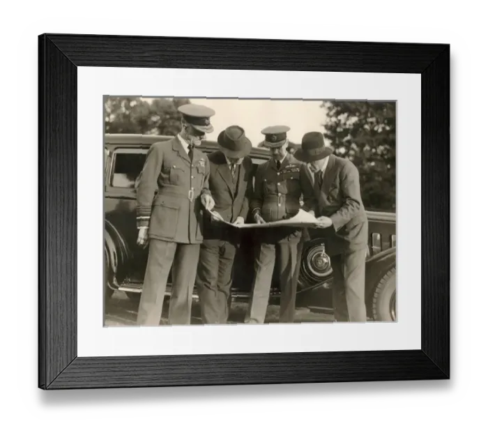 Framed Print : Uxbridge aerodrome prior to an air exercise c 1937 Framed Print : Uxbridge aerodrome prior to an air exercise c 1937
