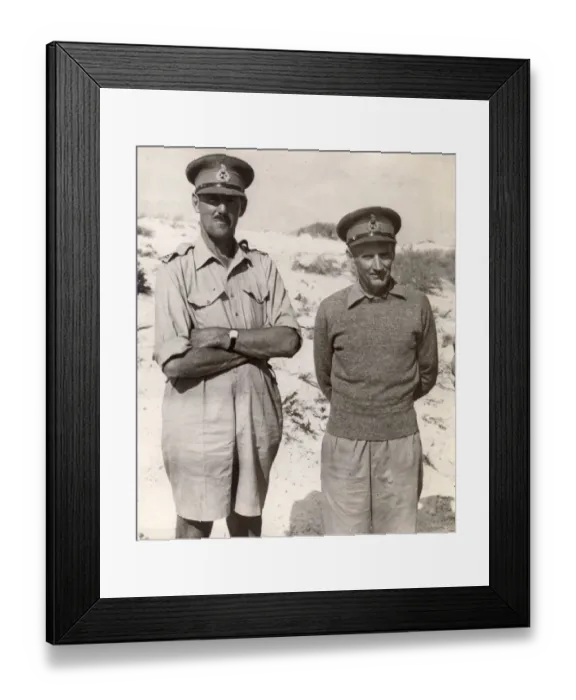 Framed Print : From left: Lt-Gen Sir Oliver Leese, CBE, DSO Framed Print : From left: Lt-Gen Sir Oliver Leese, CBE, DSO