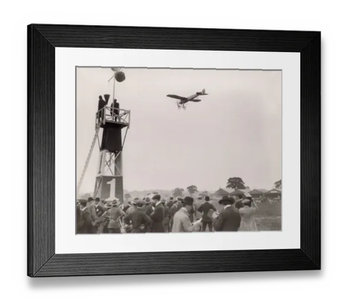Framed Print : A Bleriot at the first marker, Aerial derby, Hendon Framed Print : A Bleriot at the first marker, Aerial derby, Hendon