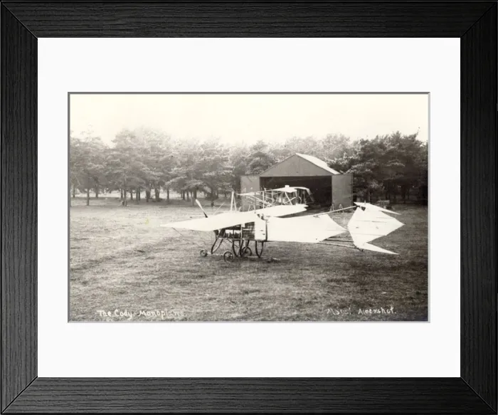 Framed Print : Cody monoplane outside the workshop Framed Print : Cody monoplane outside the workshop