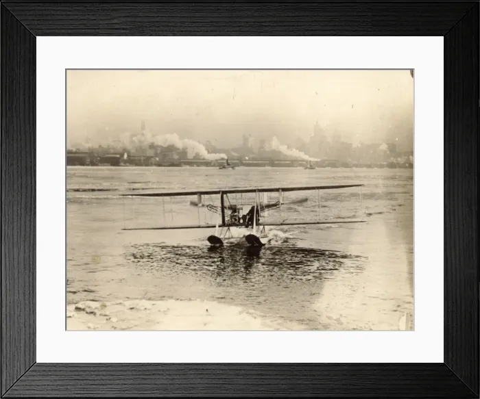 Framed Print : Frank Coffyn, the Polar Aviator in a Wright Model B Framed Print : Frank Coffyn, the Polar Aviator in a Wright Model B