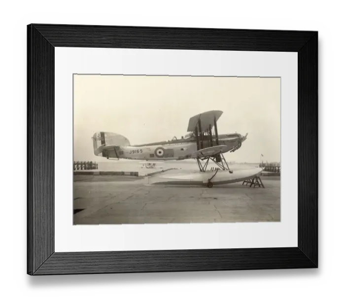 Framed Print : Fairey IIIF, J9165, with float struts Framed Print : Fairey IIIF, J9165, with float struts