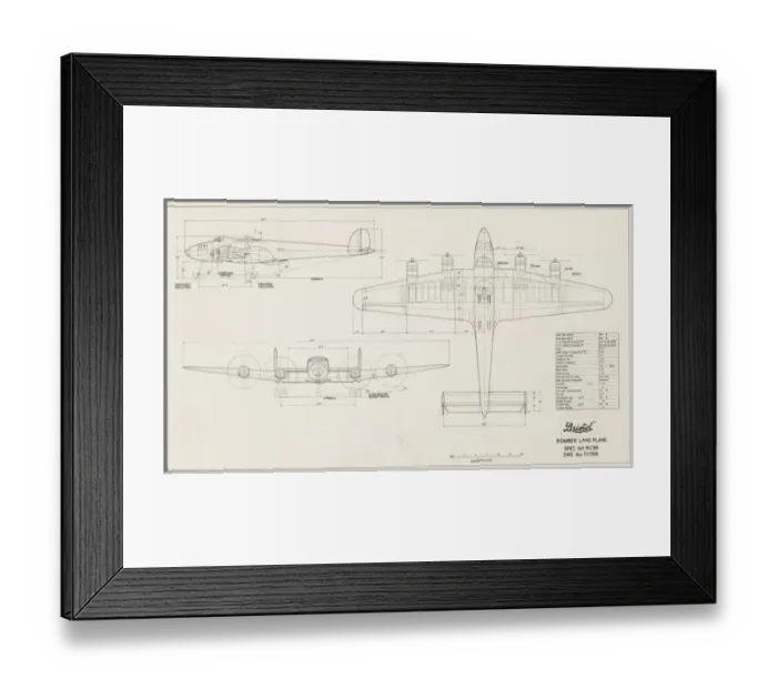 Framed Print : Bristol 159 Heavy Bomber study to Spec B1 / 39 Framed Print : Bristol 159 Heavy Bomber study to Spec B1 / 39
