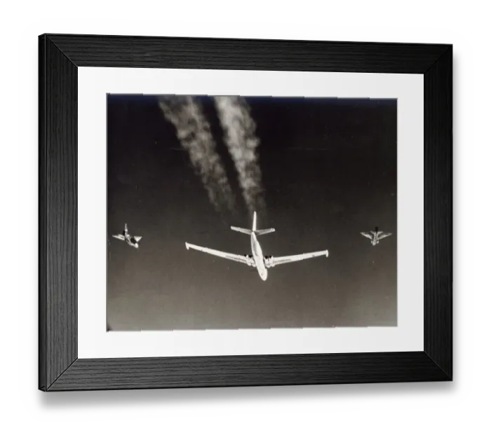Framed Print : Two BAC Lightnings escort a Myasishchev M-4 Bison Framed Print : Two BAC Lightnings escort a Myasishchev M-4 Bison