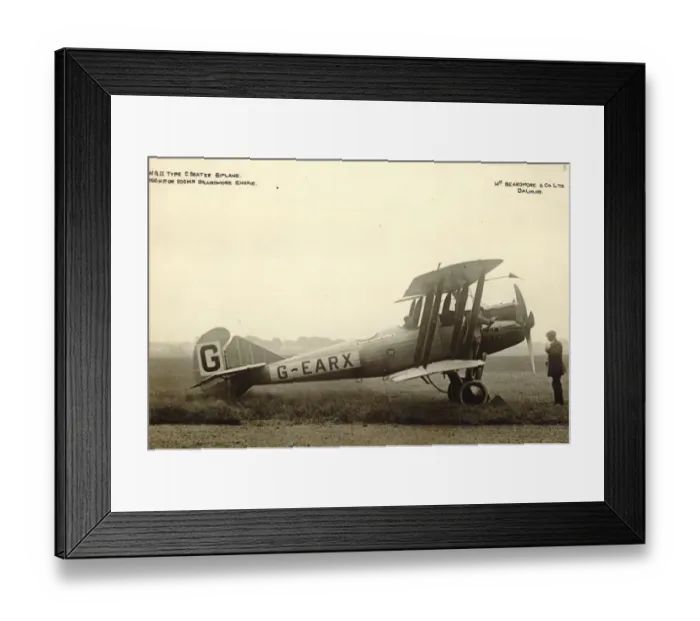 Framed Print : Beardmore WBIIB, G-EARX, air-mail transport Framed Print : Beardmore WBIIB, G-EARX, air-mail transport