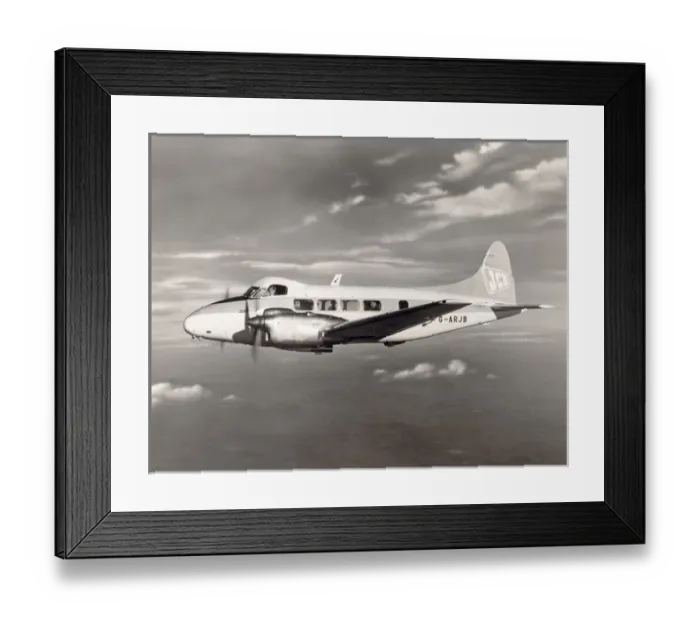 Framed Print : de Havilland DH104 Dove 8, G-ARJB Exporter, of JCB Framed Print : de Havilland DH104 Dove 8, G-ARJB Exporter, of JCB