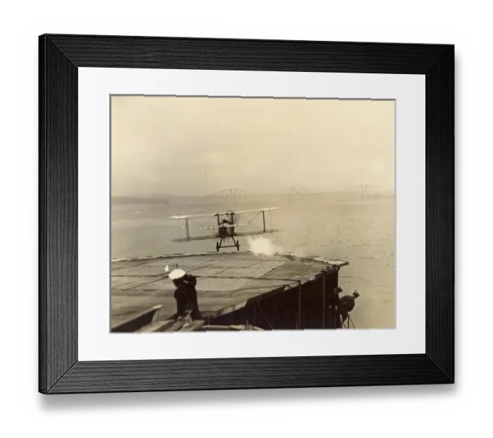 Framed Print : Beardmore WBIII (SB3D) takes-off from HMS Pegasus