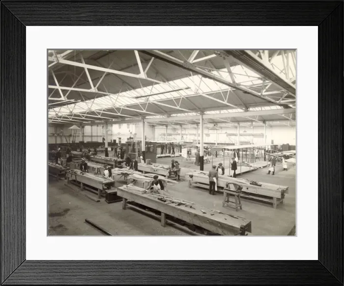 Framed Print : The Bristol Erecting Shop in 1910 Framed Print : The Bristol Erecting Shop in 1910
