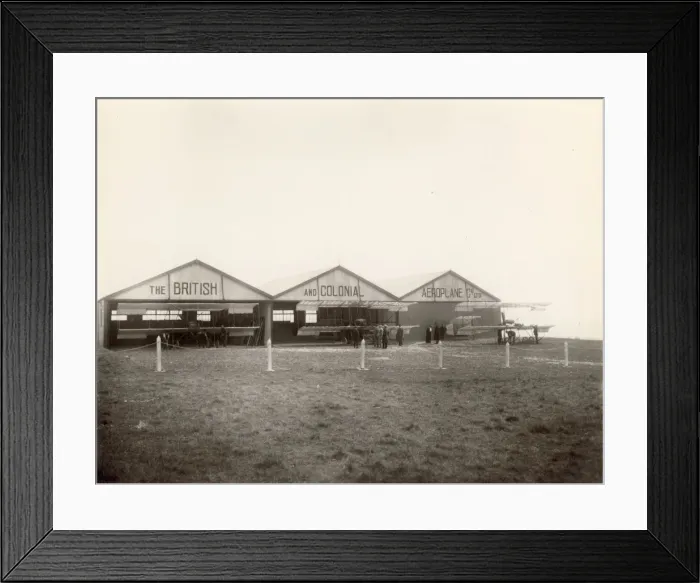Framed Print : The Bristol Flying School at Larkhill near Stonehenge