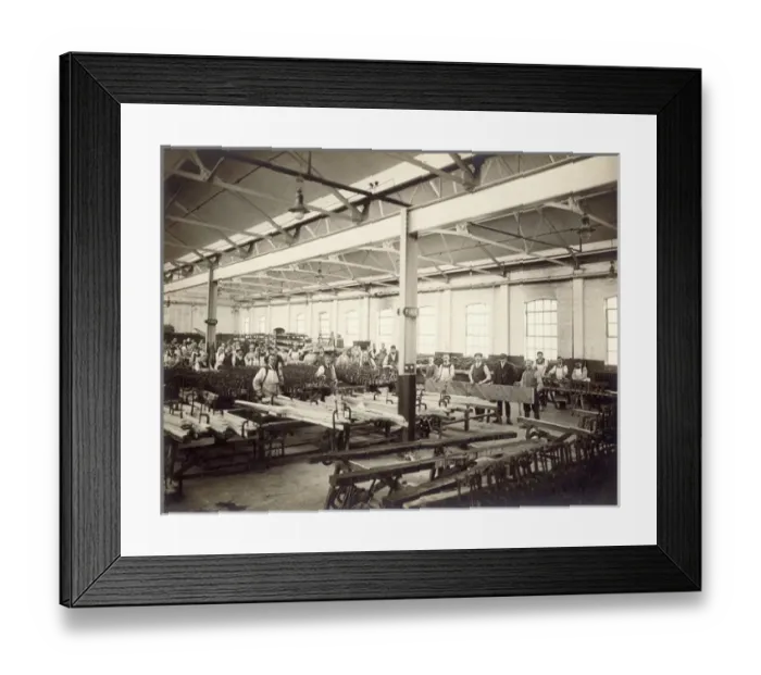 Framed Print : The Bristol Propeller Shop in 1918