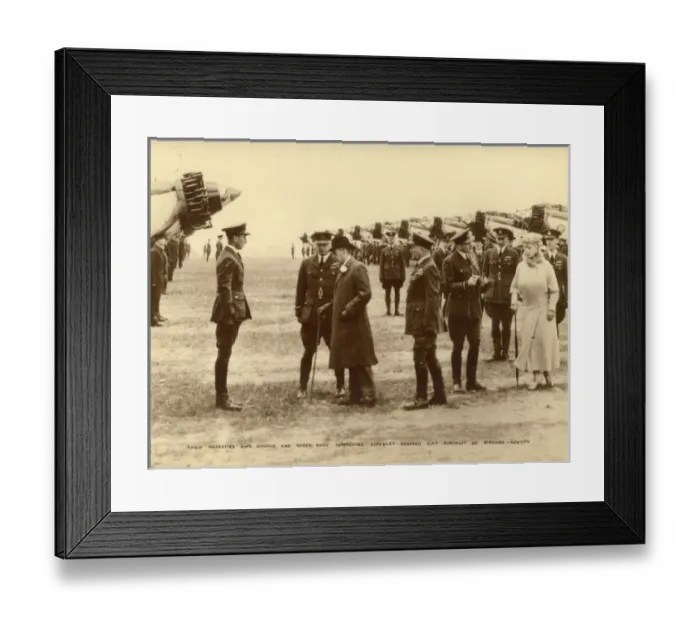 Framed Print : King George V and Queen Mary inspecting Fairey Gordons Framed Print : King George V and Queen Mary inspecting Fairey Gordons