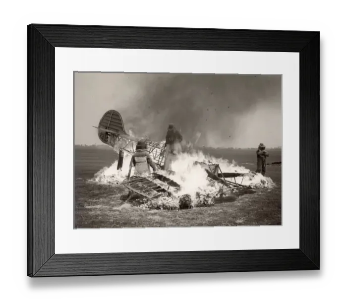 Framed Print : A fire-fighting demonstration - RAeS Garden Party