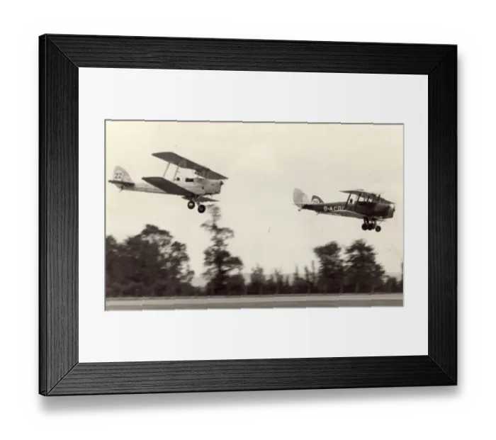 Framed Print : de Havilland DH82 Tiger Moths (including G-ACDC) Framed Print : de Havilland DH82 Tiger Moths (including G-ACDC)