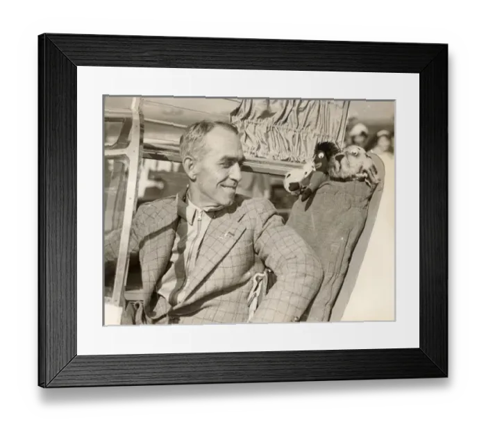 Framed Print : Major A M Miller in the cockpit Framed Print : Major A M Miller in the cockpit