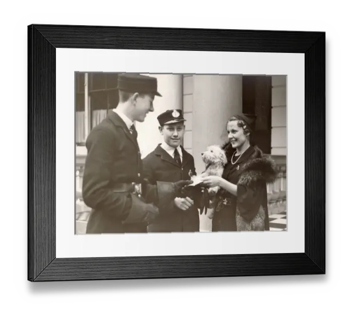 Framed Print : C W A Scotts second wife, Greta, receiving telegrams Framed Print : C W A Scotts second wife, Greta, receiving telegrams