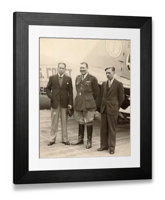 Framed Print : Clyde Edward Pangborn, Col Roscoe Turner