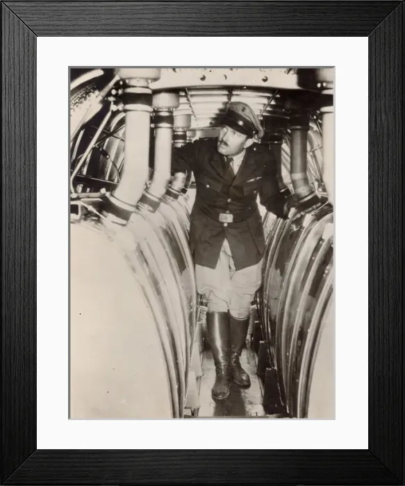 Framed Print : Col Roscoe Turner inspects the additional fuel tanks Framed Print : Col Roscoe Turner inspects the additional fuel tanks