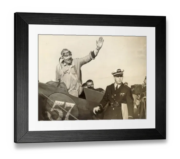 Framed Print : Col Roscoe Turner in his Wedell-Williams Special Racer Framed Print : Col Roscoe Turner in his Wedell-Williams Special Racer