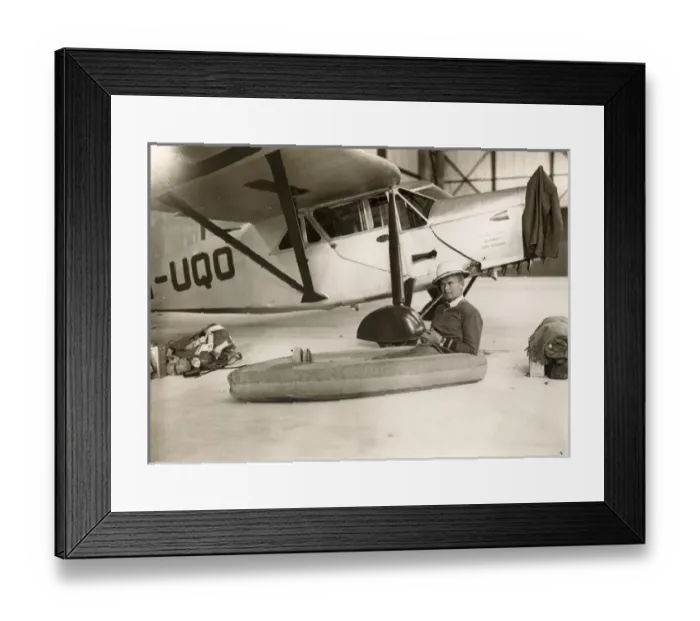 Framed Print : C J Jimmy Melrose the Australian pilot Framed Print : C J Jimmy Melrose the Australian pilot