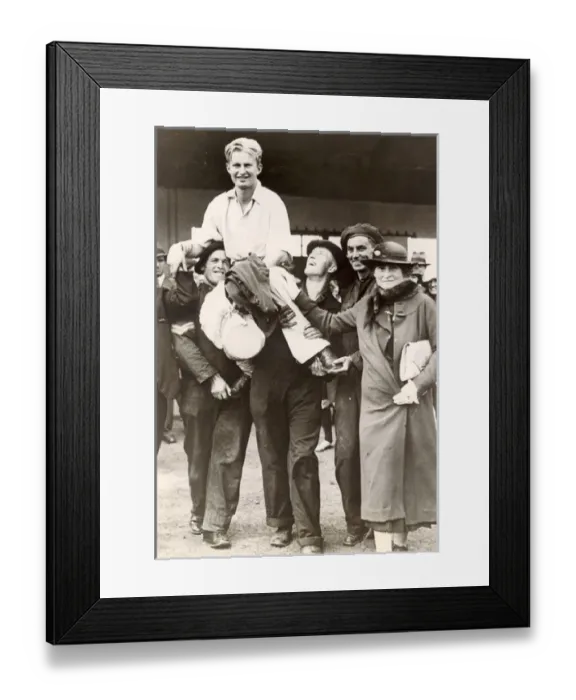 Framed Print : C J Jimmy Melrose the Australian pilot Framed Print : C J Jimmy Melrose the Australian pilot