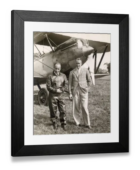Framed Print : Raymond John Paul Parer, left, and Geoff E Hemsworth Framed Print : Raymond John Paul Parer, left, and Geoff E Hemsworth