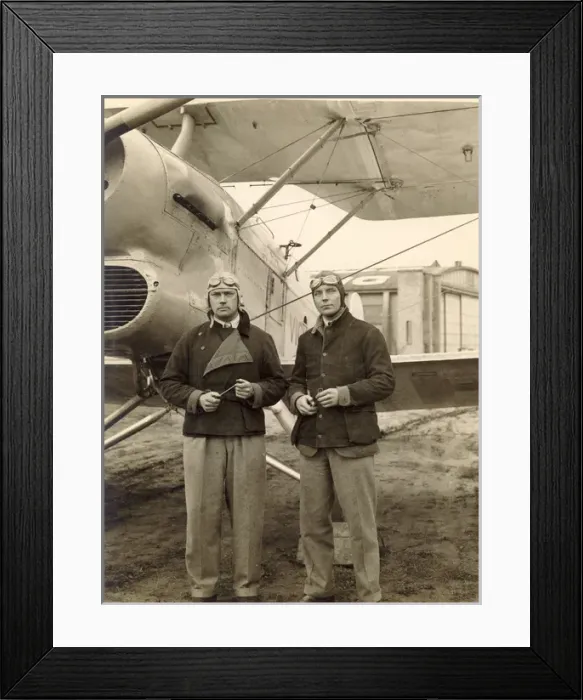 Framed Print : Capt Neville Stack and J P Chaplin Framed Print : Capt Neville Stack and J P Chaplin