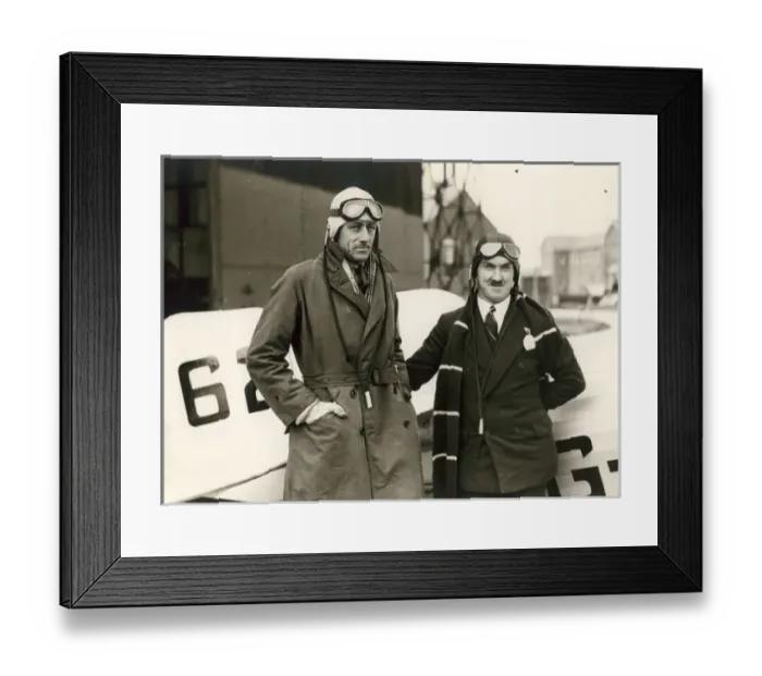 Framed Print : J K C Baines, right, and F / O H D Gilman Framed Print : J K C Baines, right, and F / O H D Gilman
