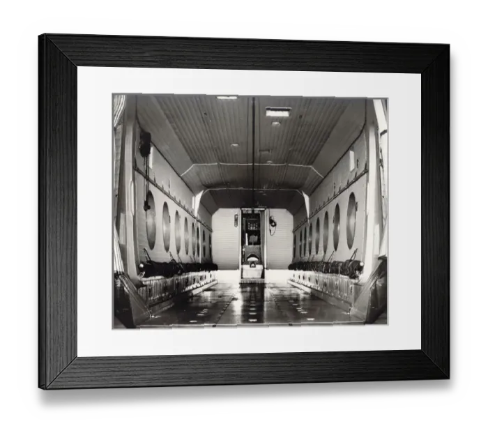 Framed Print : Interior - civil demonstrator de Havilland Canada DHC4 Carib Framed Print : Interior - civil demonstrator de Havilland Canada DHC4 Carib