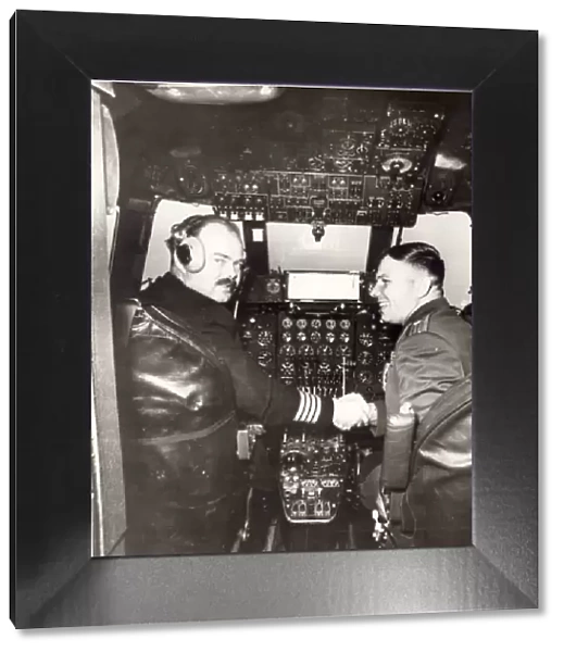 Cpt Stanley Key with Cosmonaut Major Yuri Alekseyevich Gagar
