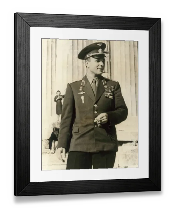 Framed Print : Cosmonaut Major Yuri Alekseyevich Gagarin, 1934-1968