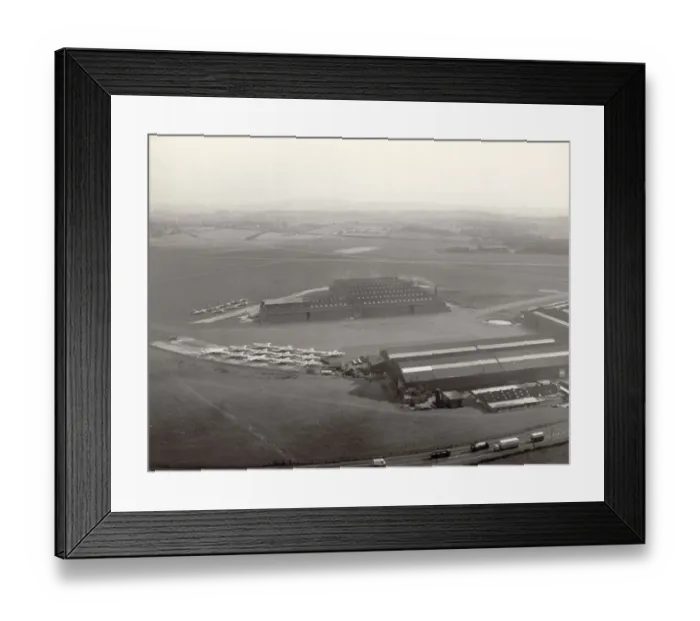 Framed Print : The British Aircraft Corporation site at Samlesbury Framed Print : The British Aircraft Corporation site at Samlesbury
