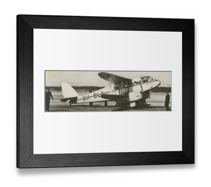 Framed Print : de Havilland DH89A Rapide, OH-BLA Framed Print : de Havilland DH89A Rapide, OH-BLA