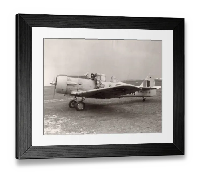 Framed Print : North American Harvard IIB, FS886, of the RAF Framed Print : North American Harvard IIB, FS886, of the RAF